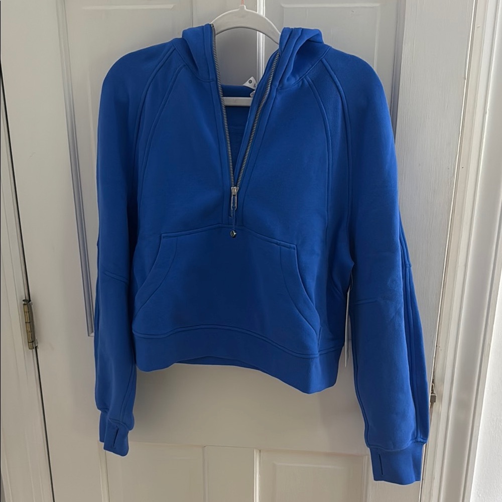 Blue Women's scuba half zip